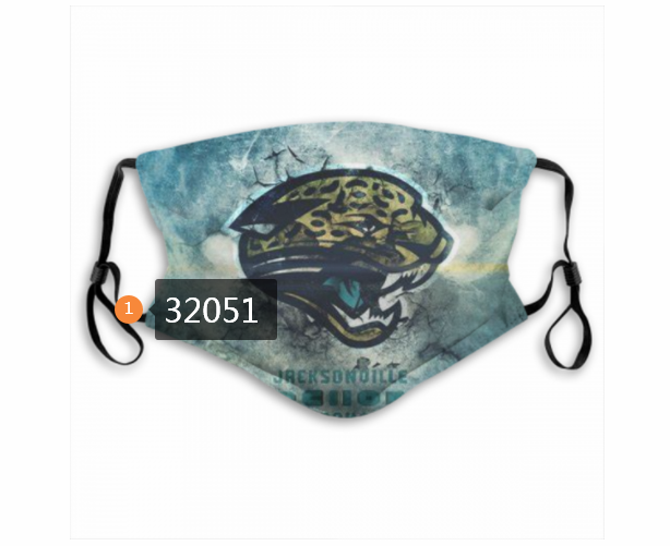 NFL 2020 Jacksonville Jaguars 119 Dust mask with filter